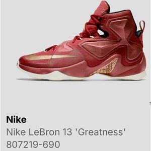 NIKE LeBron 13 Greatness High Top Sneakers